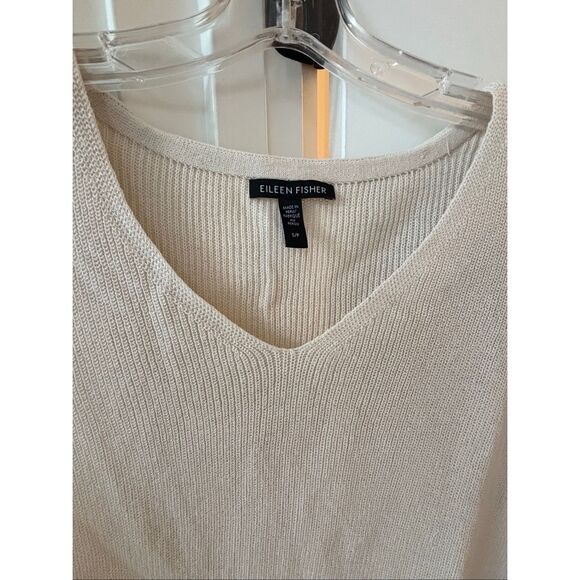 NWOT Eileen Fisher Organic Cotton Chenille V-Neck Top, XS $298 F42 - Picture 6 of 12